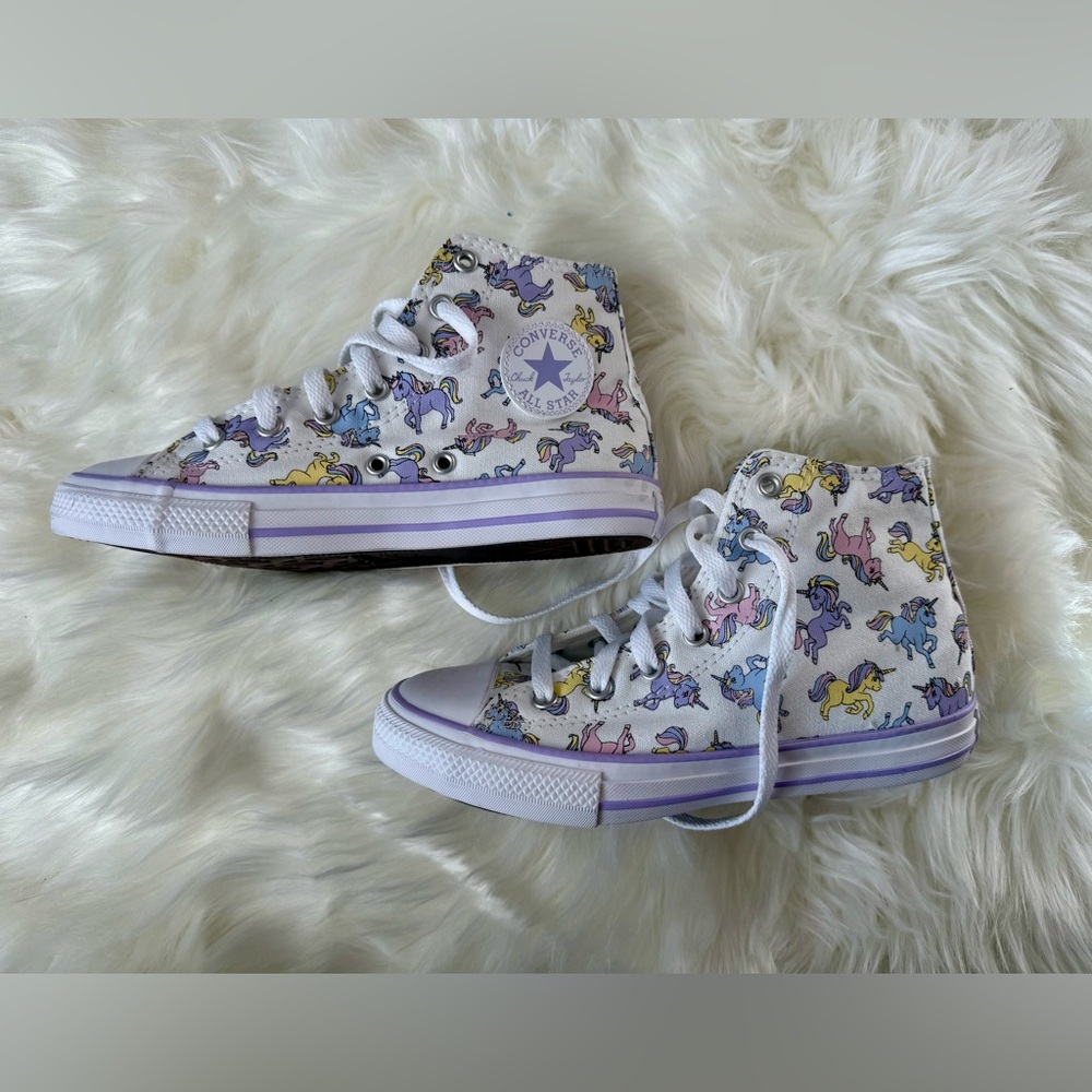 Converse Pastel Unicorn High-Tops Girls Size 3